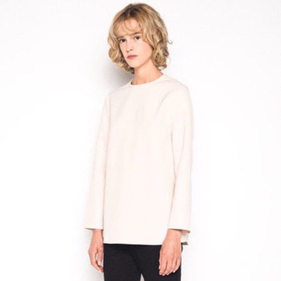 Oak + Fort Cream Beige XS Blouse